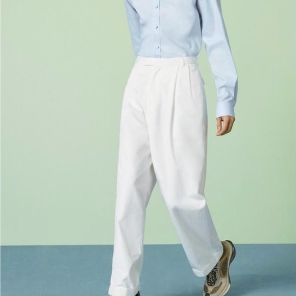 Gucci Men Cotton linen pant with embroidery